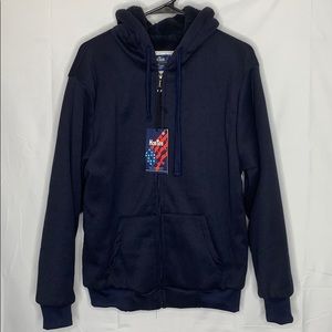 HanTon Sherpa lined hooded jacket